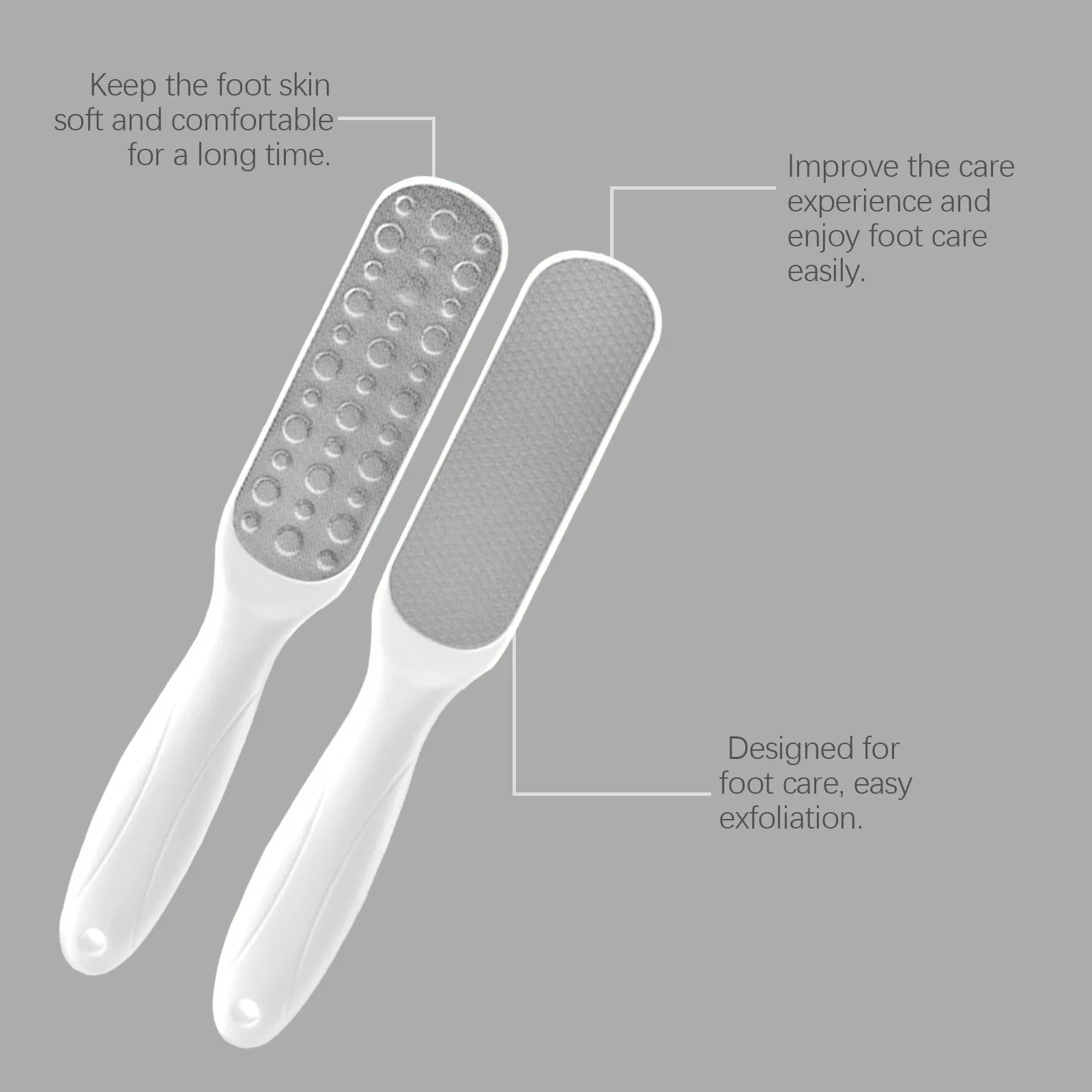 Stainless Steel Foot File Double Sided Remove Calluses Foot Scraper Dead Skin Remover Pedicure Tools Professional Foot Heel File