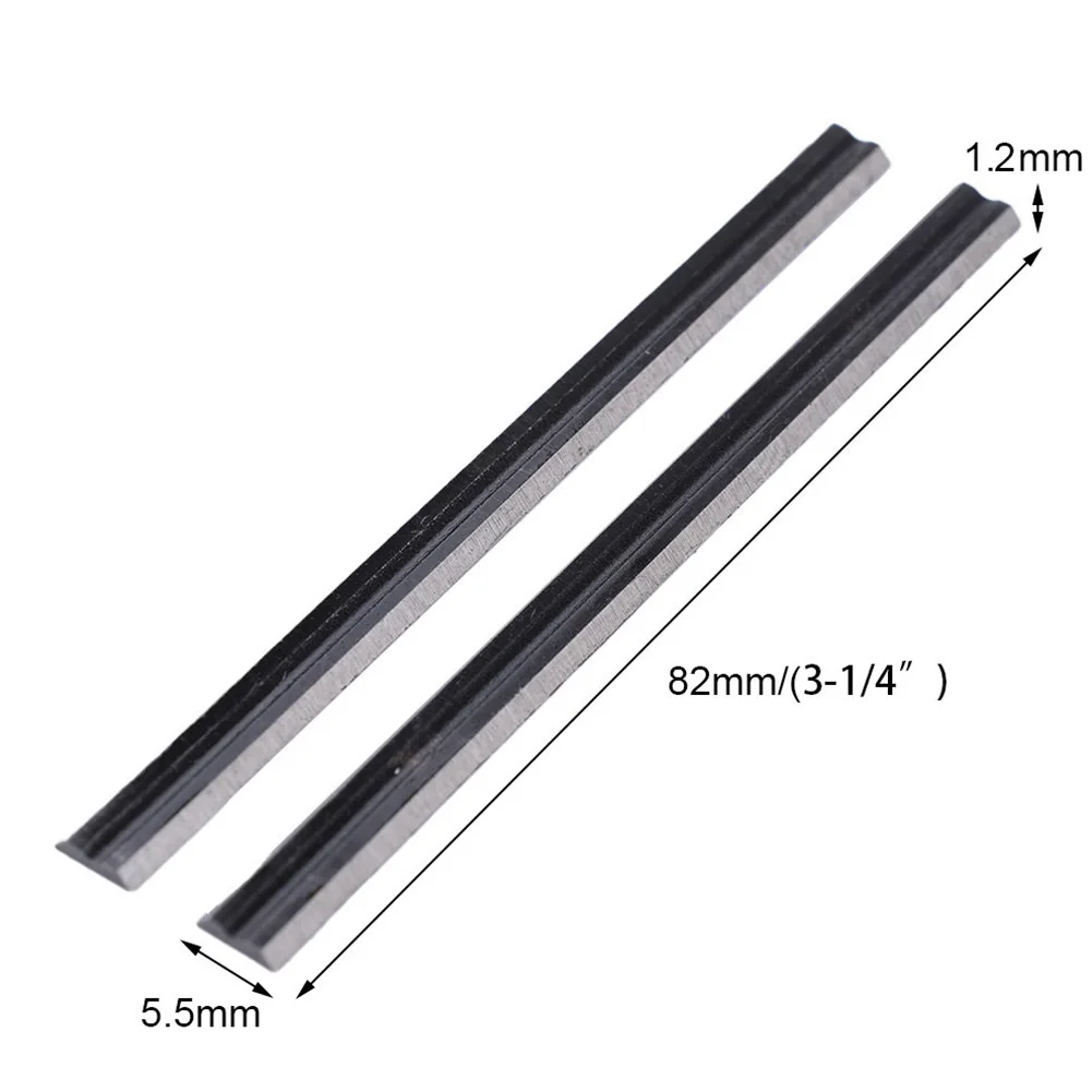 10Pcs 82mm Carbide Portable TCT Planer Knife Blades Replacement for MAKITA Bosch DeWalt Black&Decker Ryobi Handheld Planers