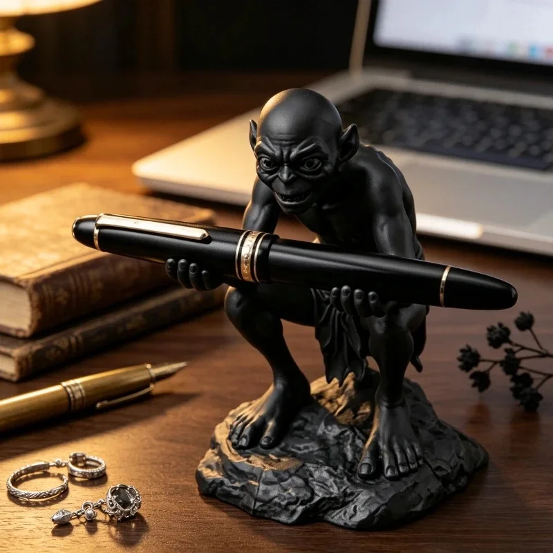 Creative Cartoon Statue Pen Organizer Desktop Ornament Pencil Stand Ideal Home Office Decor Gift  Pen Holder Desk Organizer