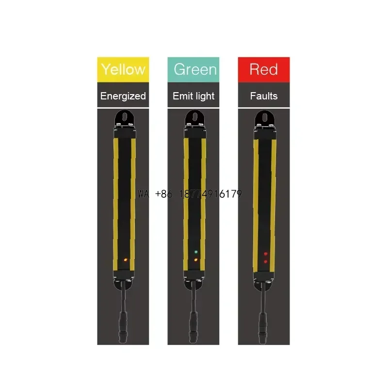 wmwmnu Level 4 Barrier Sensor 15m Infrared Beam Axis Spacing 40mm Industrial Safety Protection Light CurtainOEM