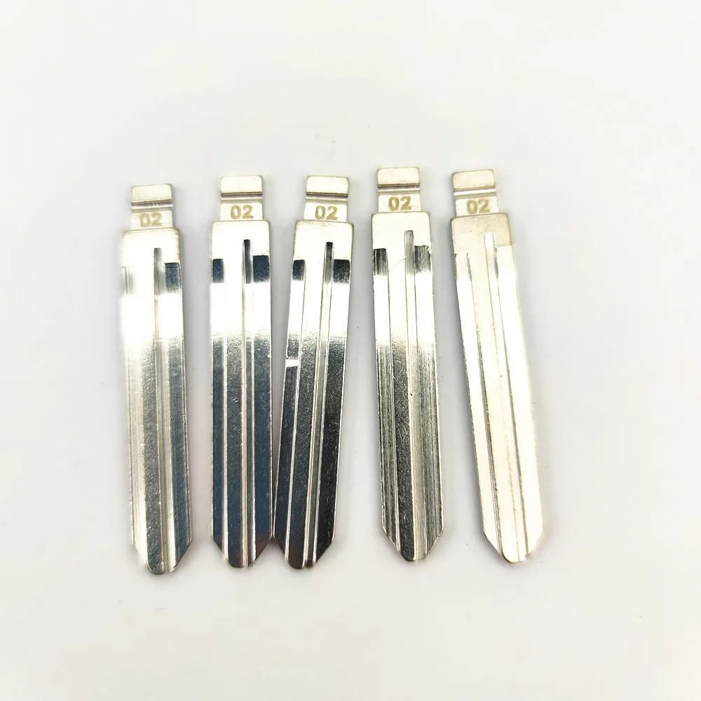 10pcs 02# KD Key Blade TOY43 Uncut Blank Keydiy Xhorse Remote Key Blade for Toyota Corolla Crown Camry Highlander Corolla Vios