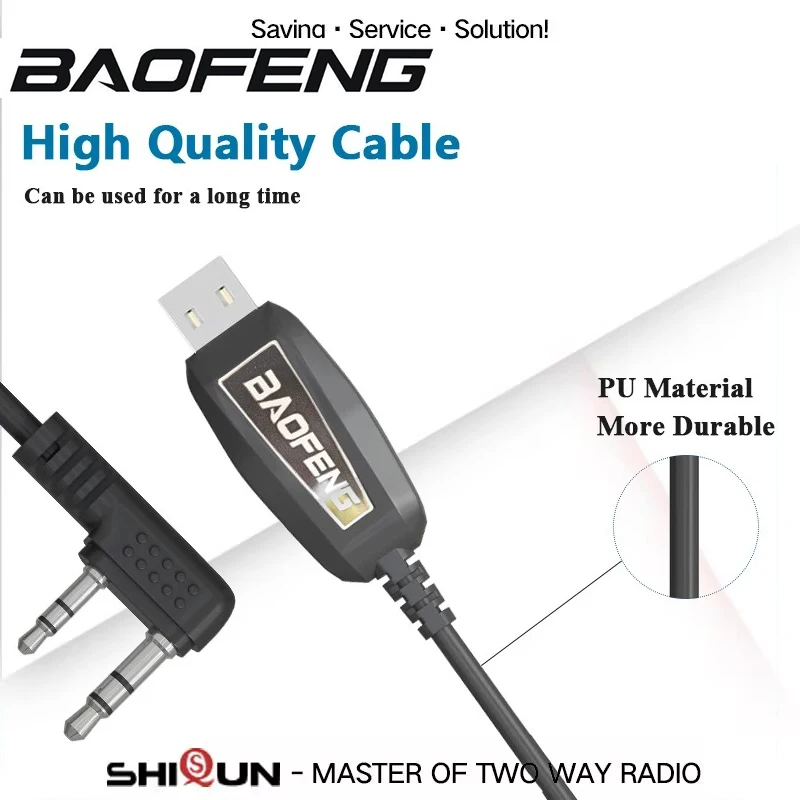 USB Programming Cable for UV-5RHProMax UV-18 Pro Max UV-17 UV-25 Quansheng UV-K6 Support Window 11 Driver Free Radio Accessories view 3