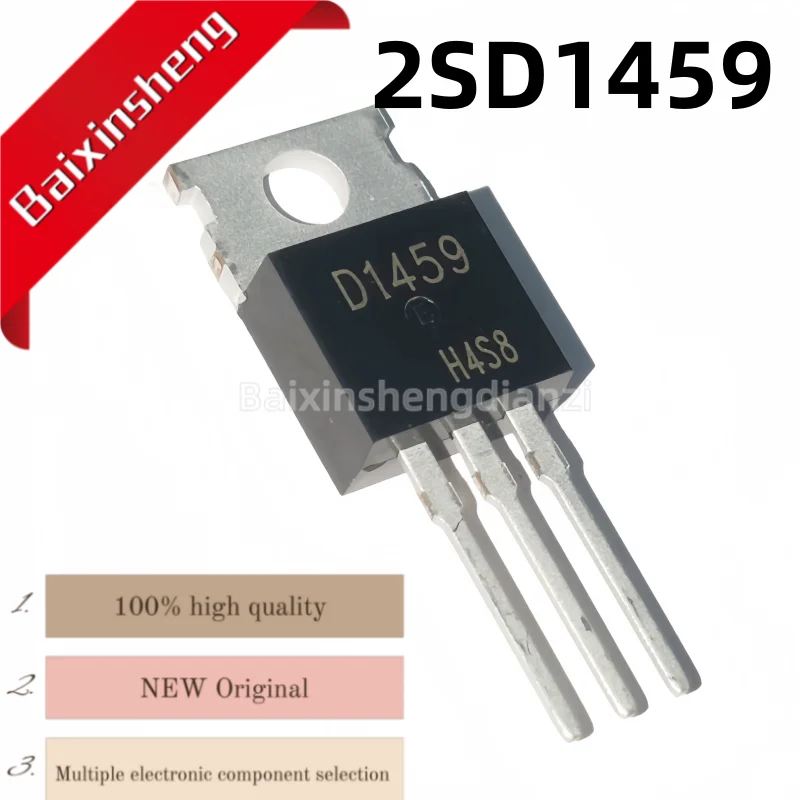 

10 pieces, 2SD1459, D1459, TO-220, are silicon NPN power transistors, brand new in stock