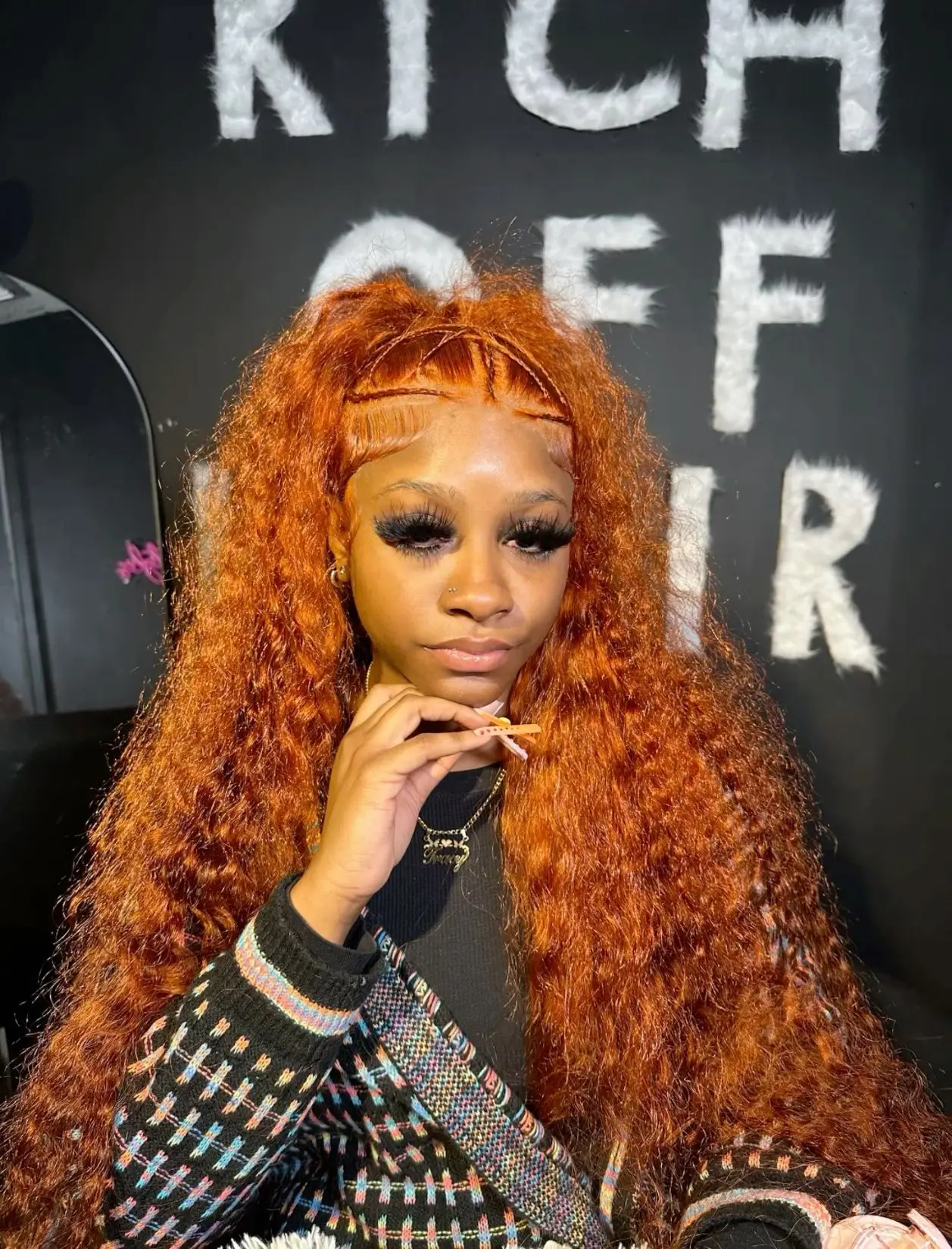 Orange colored Water wave 13x6 hd lace frontal human hair wig Preplucked deep wave 30 inch ginger lace front curly wigs on sale