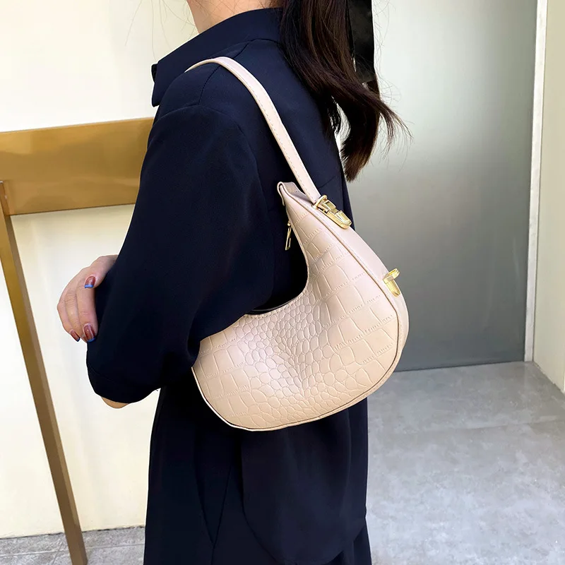 

​2025 Summer Chic Underarm Shoulder Bag, Minimalist Ladies Purse, Fashionable Single Strap Crossbody Bag Casual Day to Night Bag