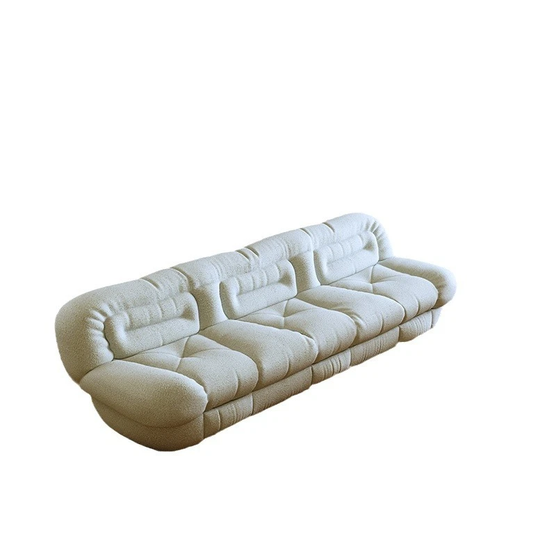 

French retro cream wind cloud fabric designer medium and ancient style living room snowflake velvet straight row creative