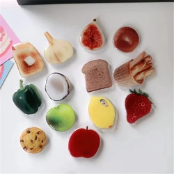 Korean Cute Cartoon Griptok Bracket For iPhone Samsung Huawei Simulation Food Universal Phone Accessories Phone Holder Grip Tok