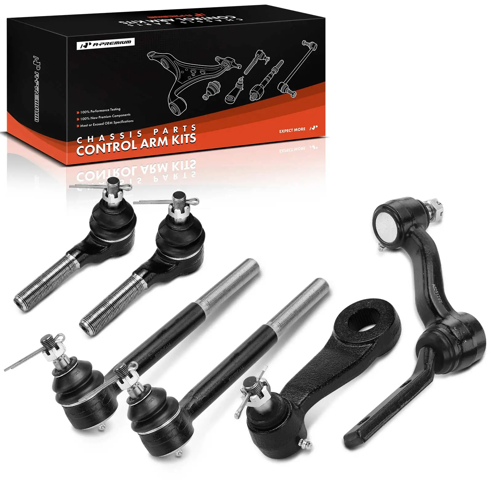 A-Premium 6x Inner & Outer Tie Rod End for Chevrolet Blazer 1995-1998 GMC S15 1983-1984 Jimmy Sonoma 1994-1998 Isuzu Hombre 1998