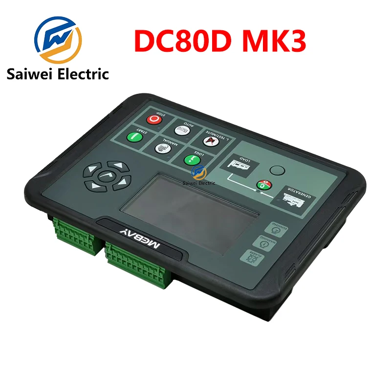 Mebay DC80D DC82DR MK3 AMF Start Stop Diesel Generator Controller Module LCD Display RS485 PC Monitoring Control Board