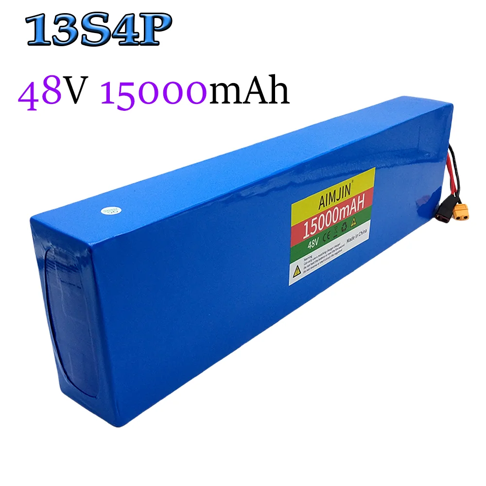 Batterie 13S4P 18650 pour scooter électrique, 48V, 12800mAh, pour Kugoo figuré/SafePro/MaxSpeed, carte BMS