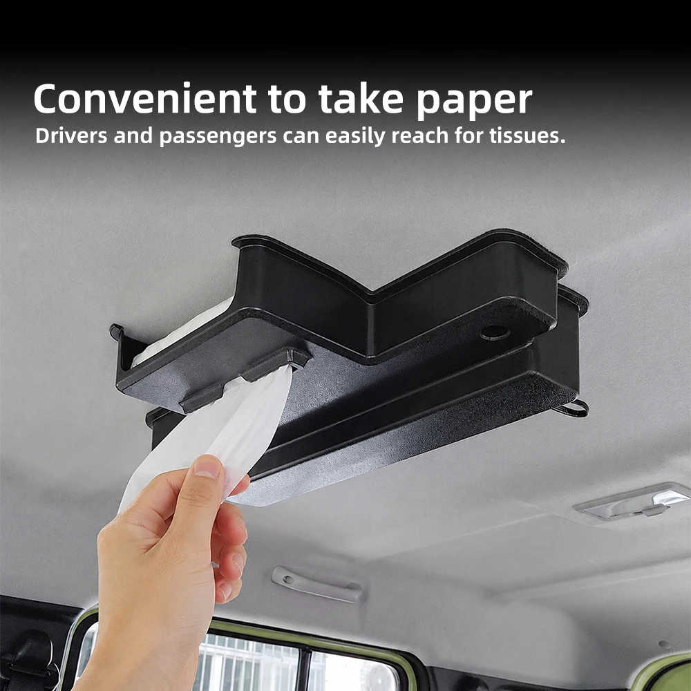 Car Roof Mount Tissue Box Space Saving Easy Access Paper Holder Interior Storage For Suzuki Jimny 2019 2020-2026 Car Accessories