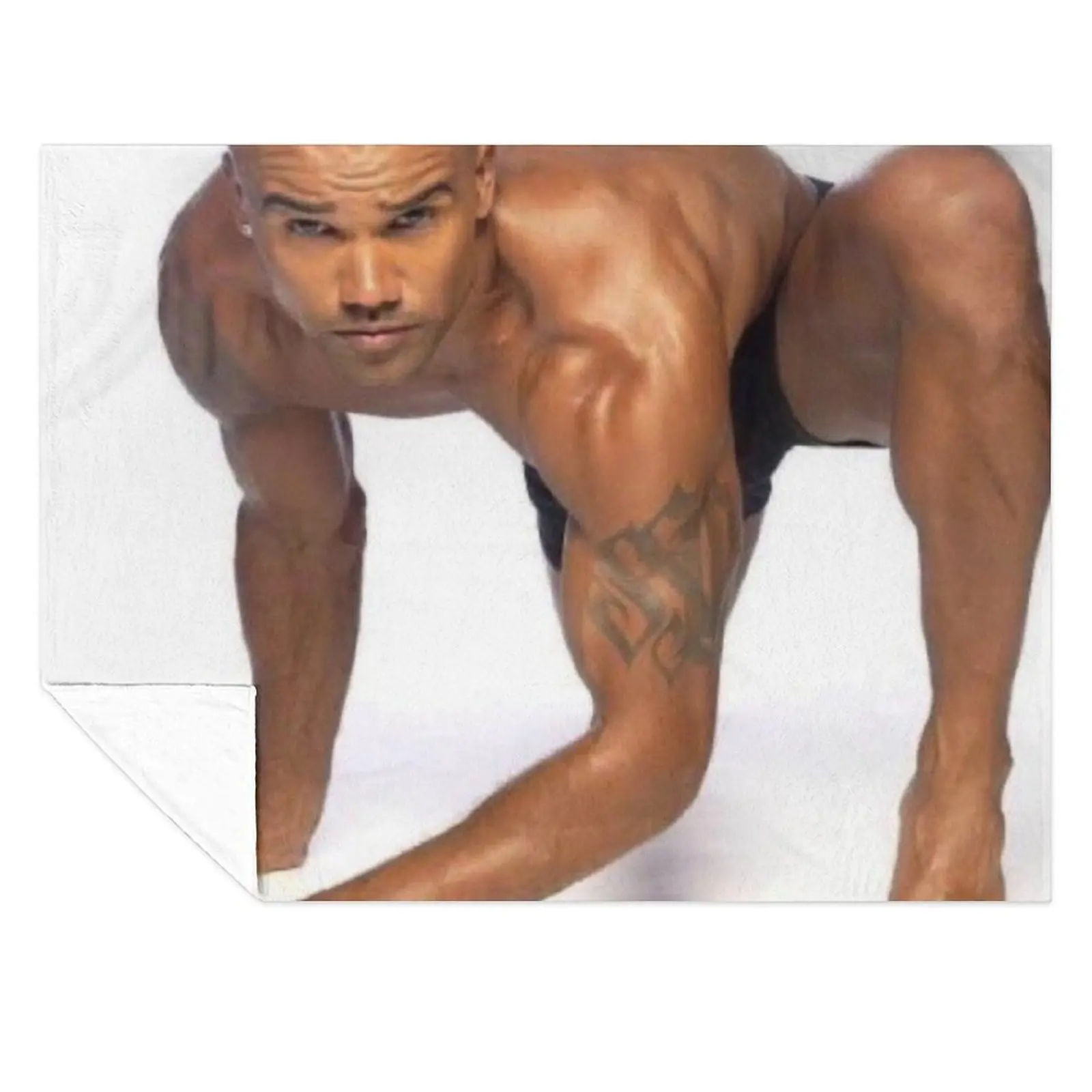 

Shemar Moore Throw Blanket Large Bed covers Hair Sofas Blankets