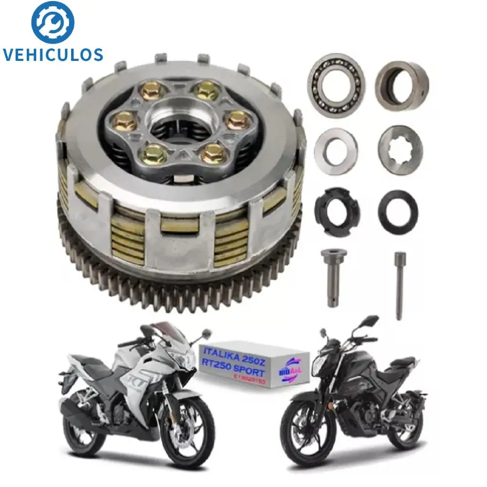 Conjunto de embrague Italika 250SZ Dt200 Dt250 Ft200 100% nuevos accesorios reemplazables para motocicleta