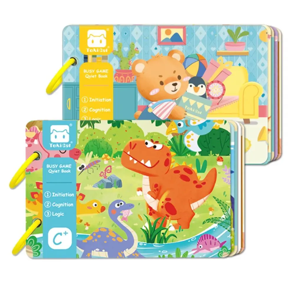 

Animals Tail Baby Cloth Book Parent-child Educational Kids Cloth Book Sound Paper Soft Puzzle Cloth Book Birthday Gifts