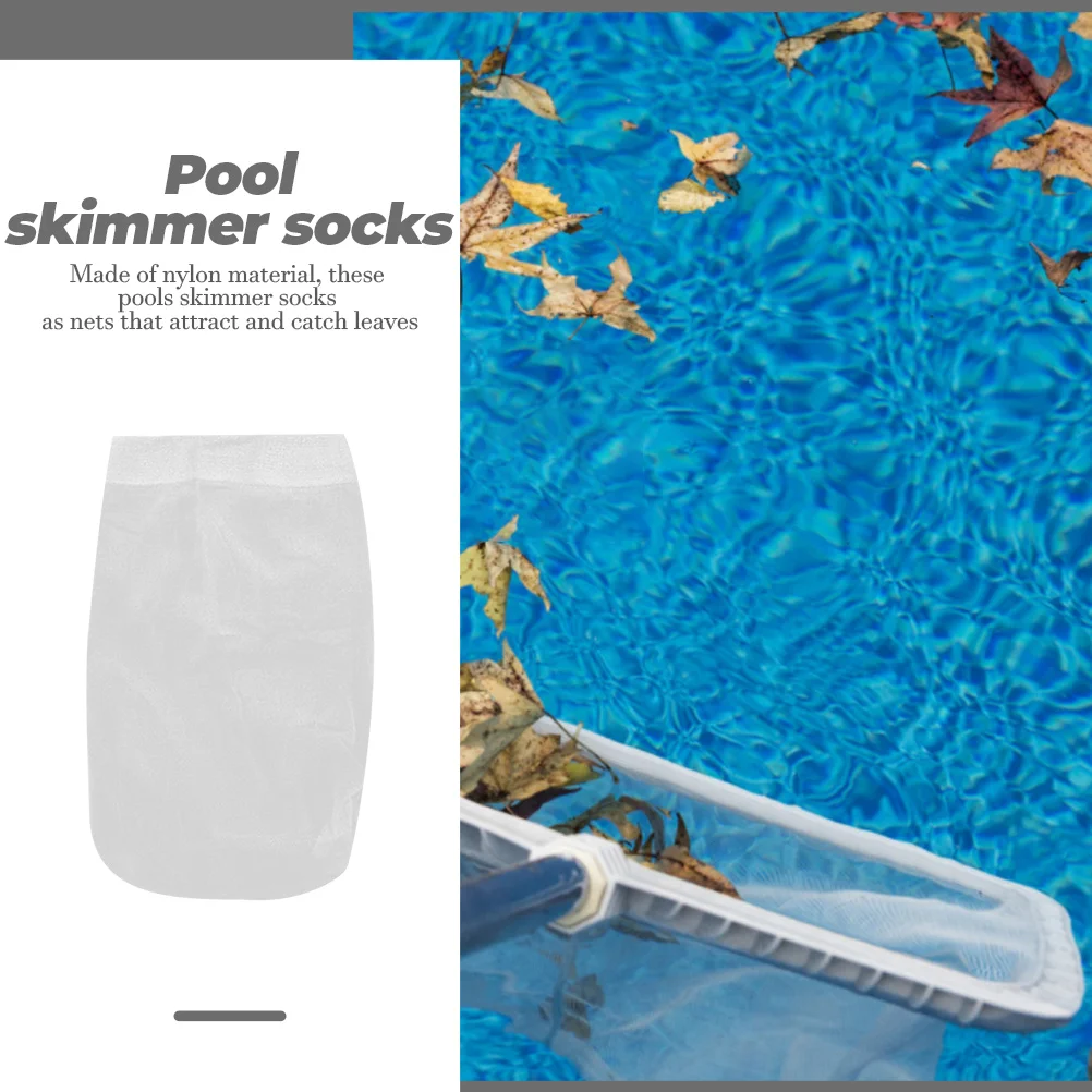 

30pcs Filter Socks for Skimmer Sock Pool Filter Socks Inground Pool Skimmer Net Nylon Mesh Dust Proof Easy Install Reusable