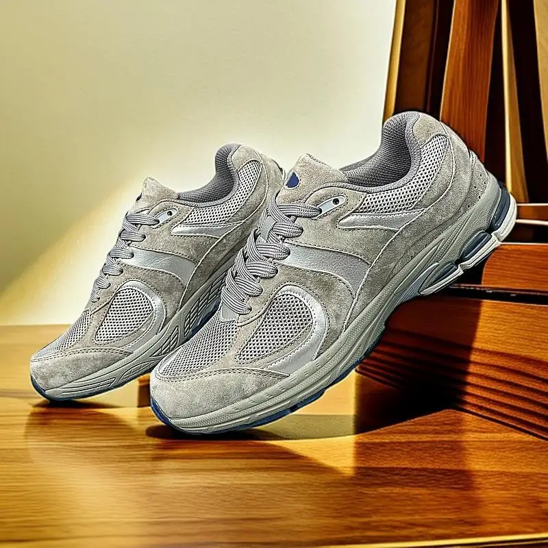 

FallZhongbang lace up with Velcro for exquisite and breathable casual sports shoes trend