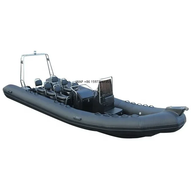 22ft RIB 660  ORCA Hypalon RIB Inflatable Boats Rubber Rowing Boat for Sale