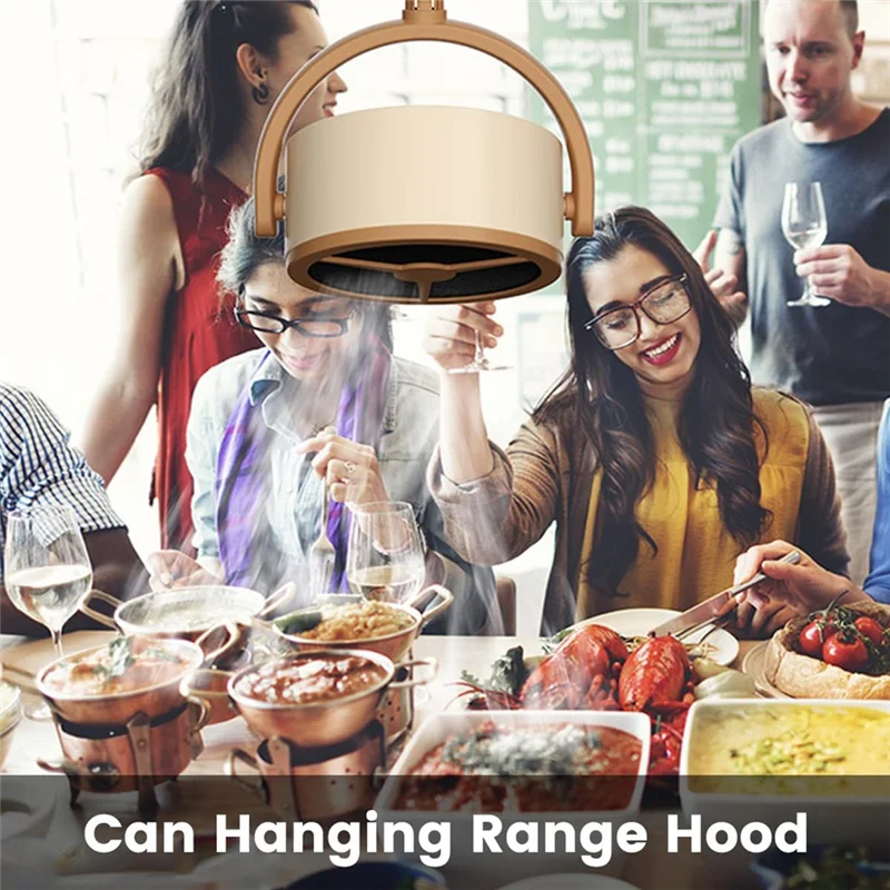 AB47-campana extractora de escritorio, campana extractora portátil con extractor de 2 velocidades, minitermana extractora colgante ajustable para barbacoa B Easy Ins