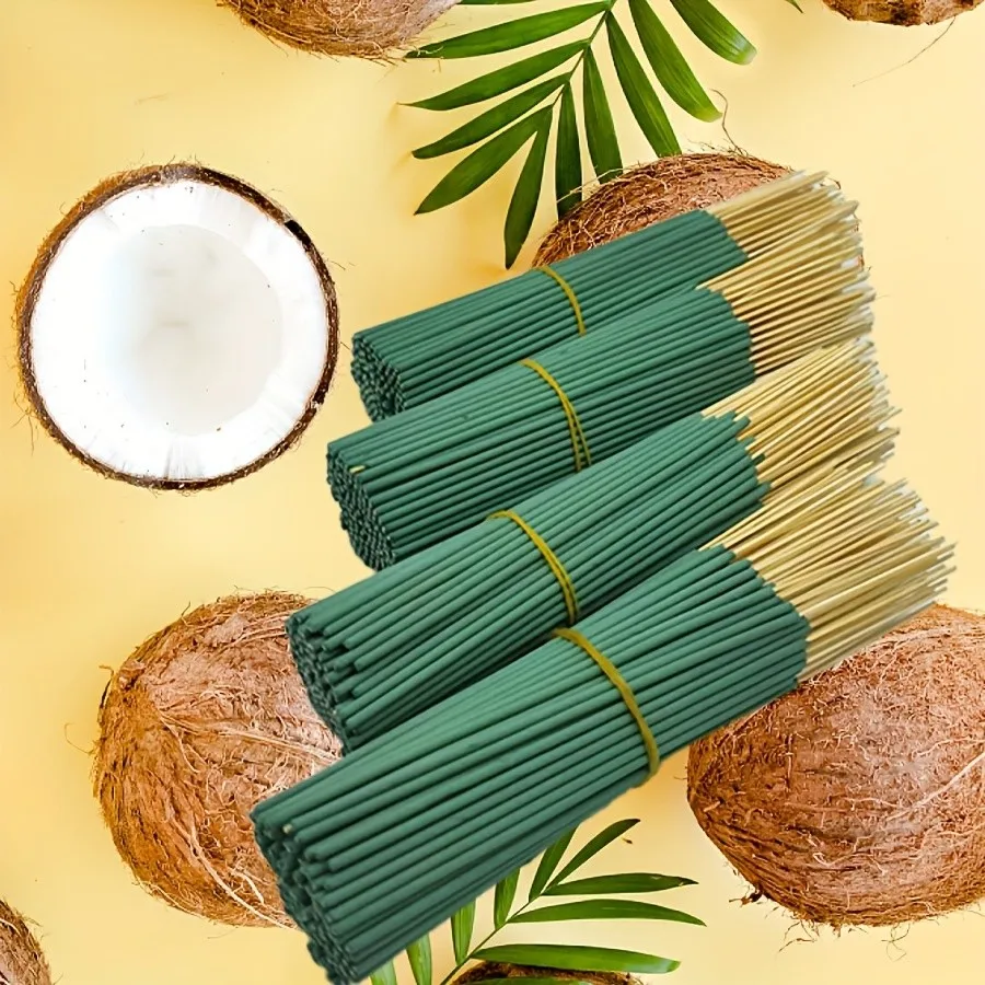 Cuando 40/100/240 fragancias de coco naturales hechas a mano están acinadas, la habitación está llena de una atmósfera tropical y fresca.