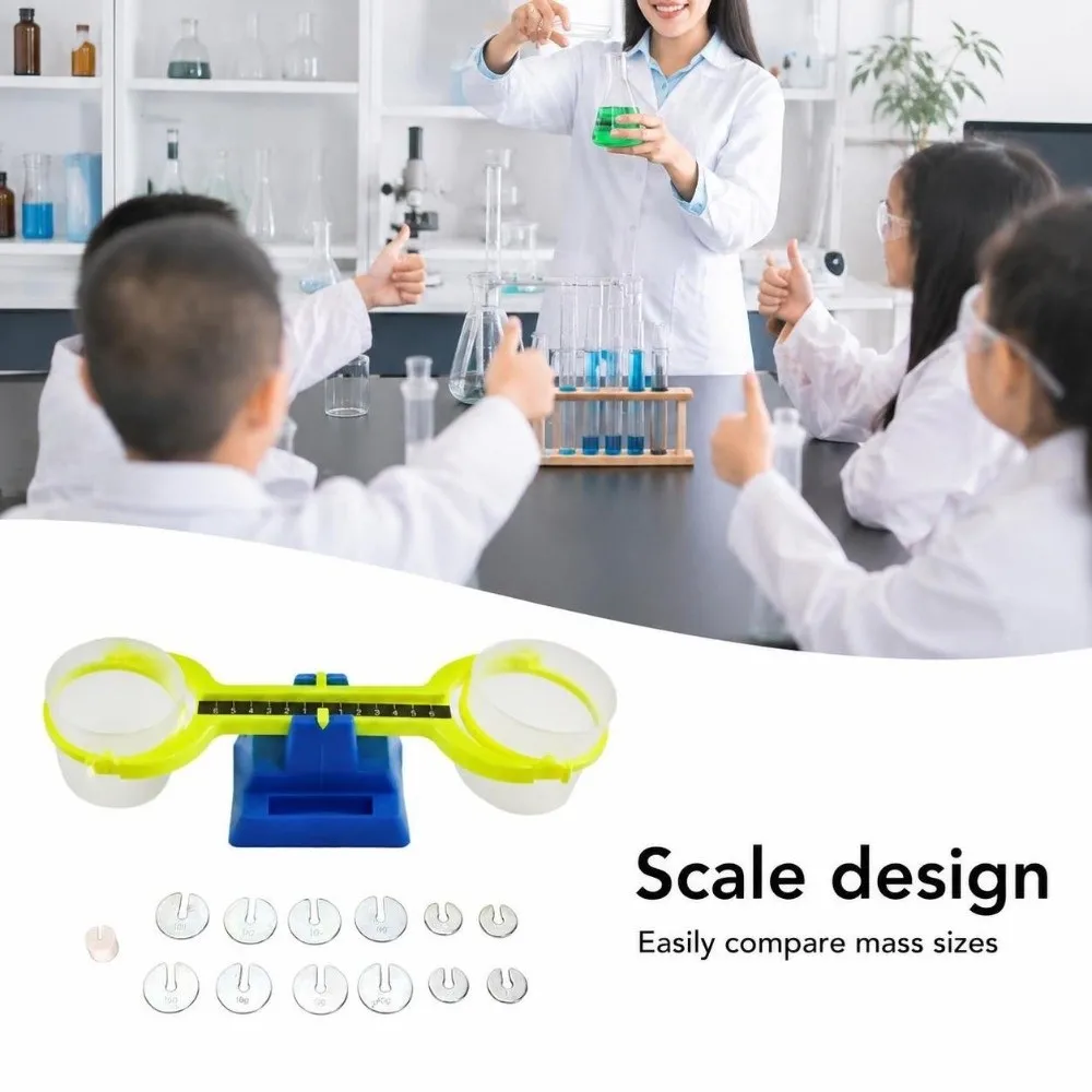 Polymer Simple Balance Scale Two Pan Structure Compact Size Balance Tool Balanced Fulcrum Multi Color Appearance