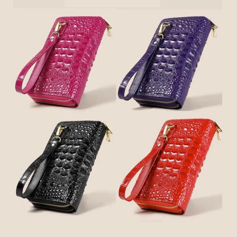 

Crocodile Pattern Women's Bag, Genuine leather Handbag, Versatile Zero Change Wallet, Slot bag, Fashionable Women's Wallet