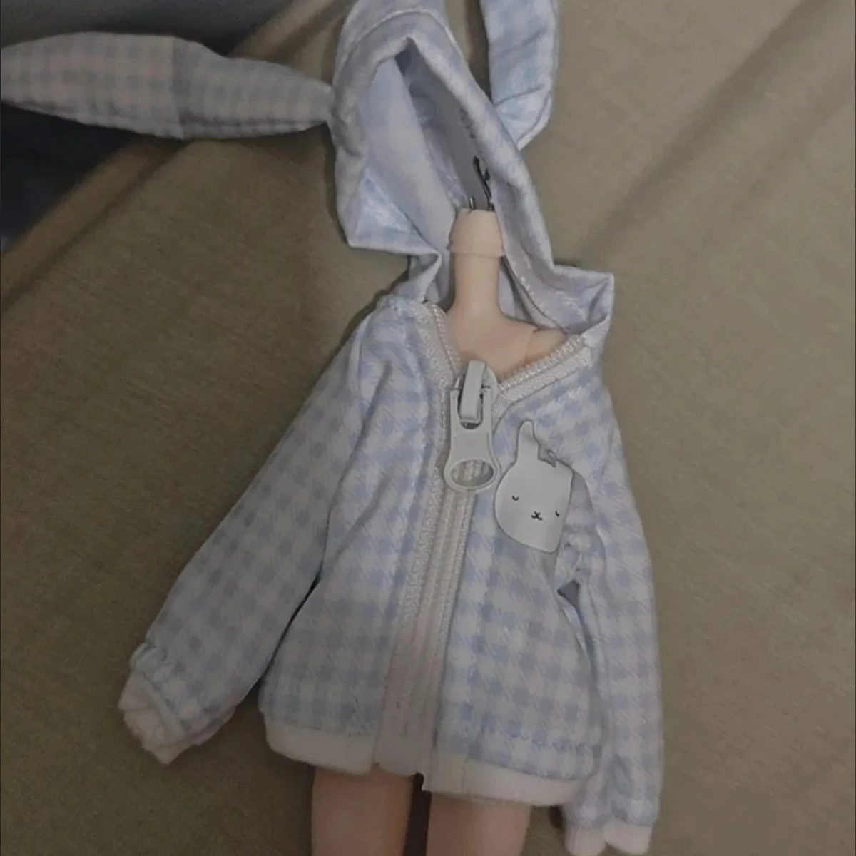 

1/6 Doll's Clothes Rabbit Ear Coat and Pantyhose for Azone Doll Girl Toys Dress Up Play House Fashion Doll Accessories,No Doll