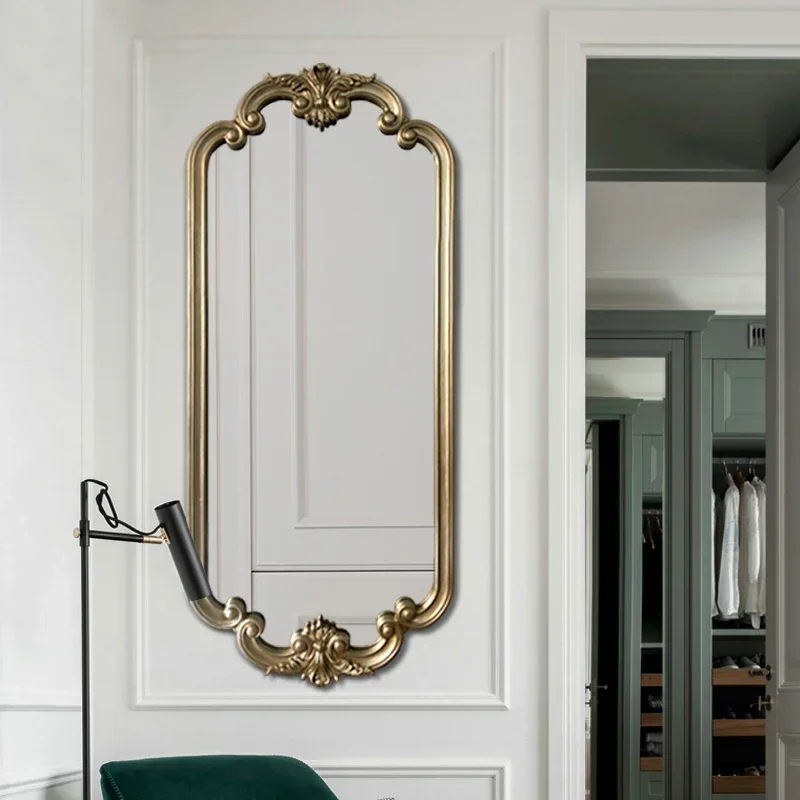 Decorative Mirrors Floor Mirror Big Dressing Wall Art Cabinets Bathroom Korean Interior Irregular Gold Arts Accessories Desk 360