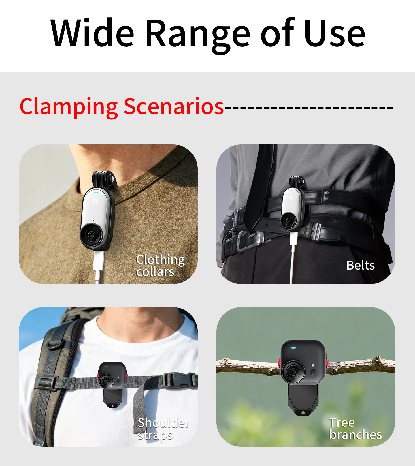 Action Kamera Halterung POV Brust Hut Clip für Insta360 Go3S Rahmen Feste Magnetische Quick Release für Go Ultra für DJI GoPro Halterung – Detail 4