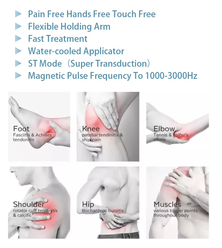 High-efficiency Magnetic Pulse Physiotherapy Device 8T Strong Magnetic Field Treating Joint Inflammation/sports Injuries.