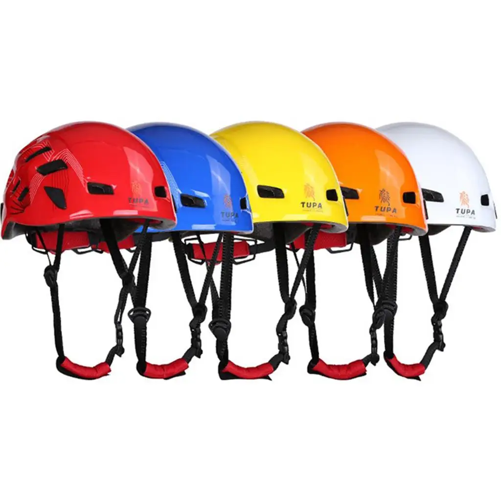 Climbing Helmet, Skateboard Outdoor Sports Kayaking Rappelling Hard Hat & Vents, Adjustable Chin Strap - Multiple Colors