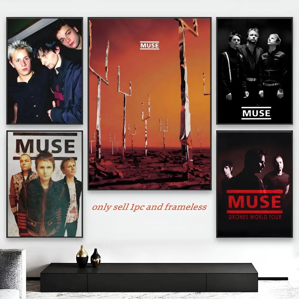 Alternative rock the muse band Poster HD Self-Adhesive Wall Decor Home Office Dorm Bedroom & More Ideal Gift Choice