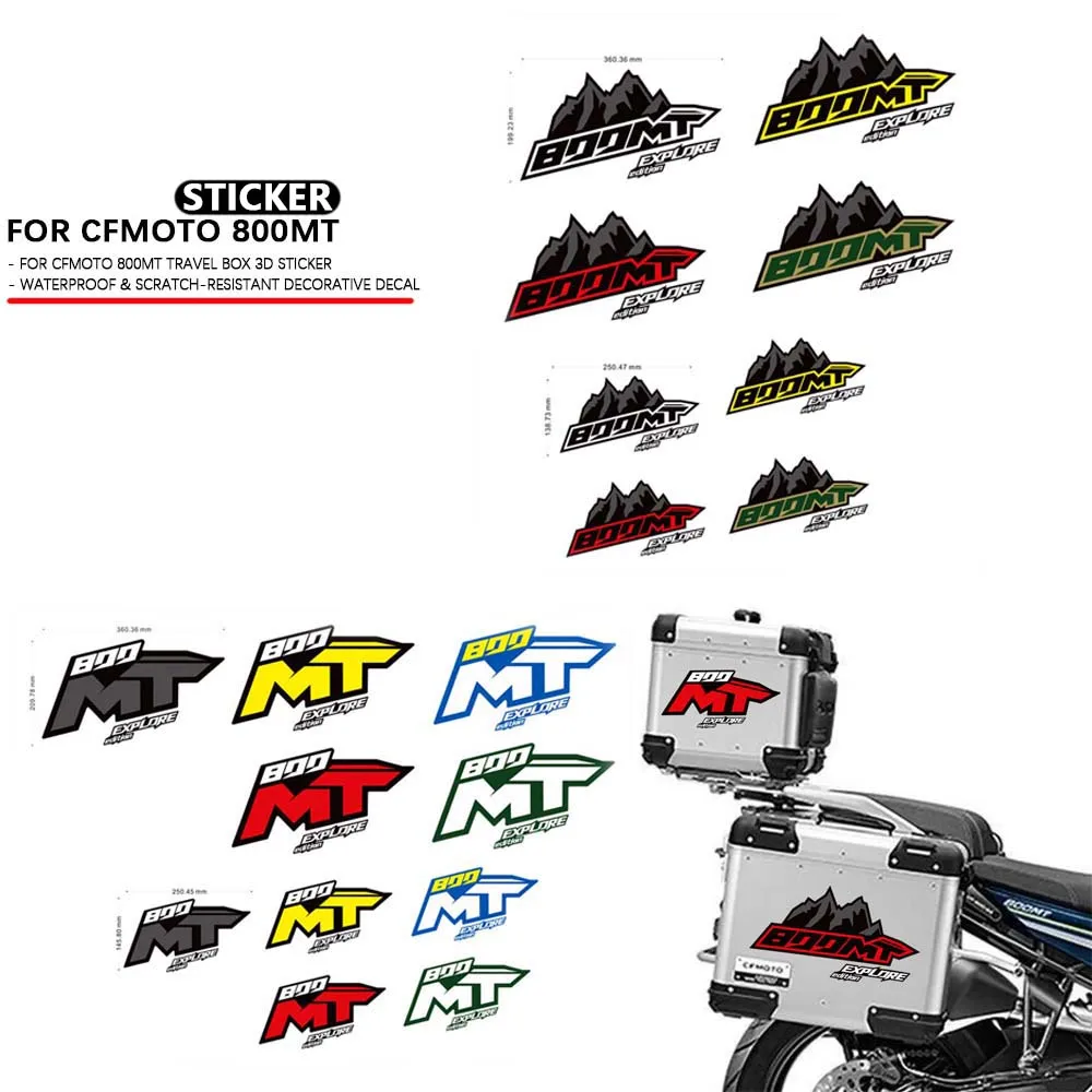 

For CFMOTO 800MT 800 MT Touring Explore Edition Trunk Luggage Panniers Aluminium Cases Stickers Decals 2022 -2024