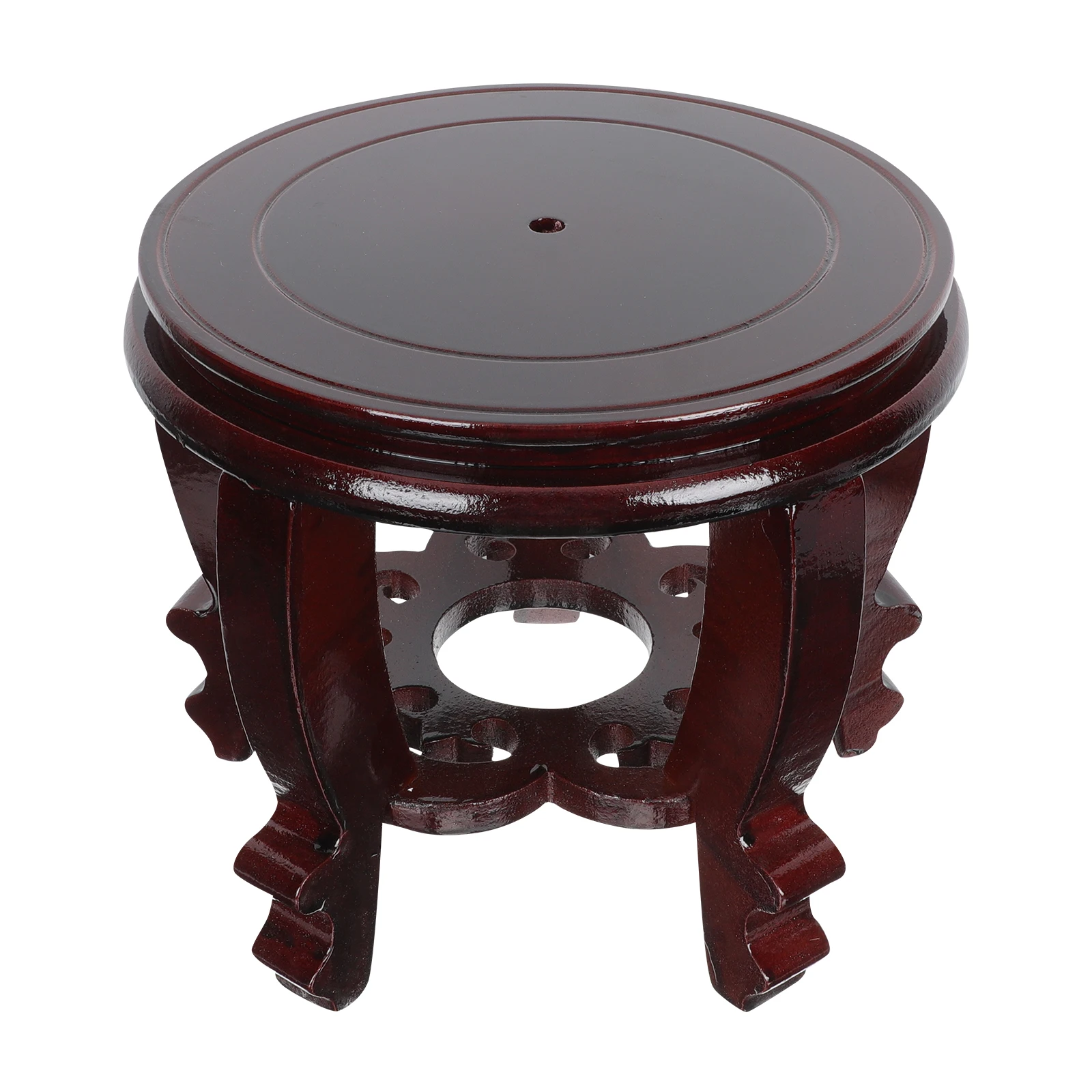 

Wooden Fish Pedestal Base 20CM Fish Tank Wooden Base Diam 20CM High Retro Home Decor Bedroom Living Room Study Office