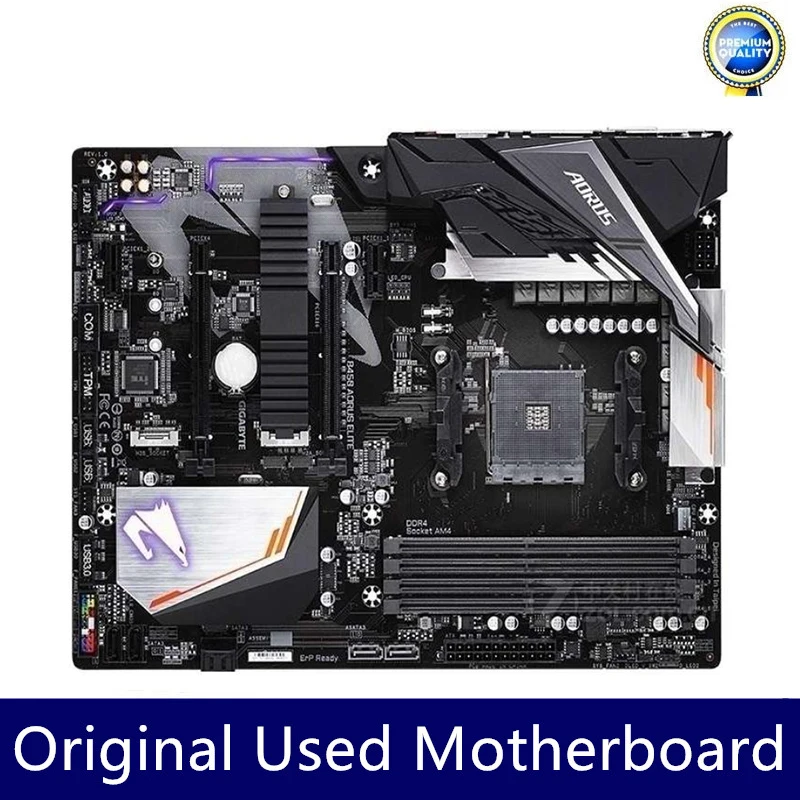Gigabyte B450 AORUS ELITE AM4 ATX B450 DDR4 Max 128GB PCIe3.0 M.2 AMD Ryzen 3-5 Gen CPU