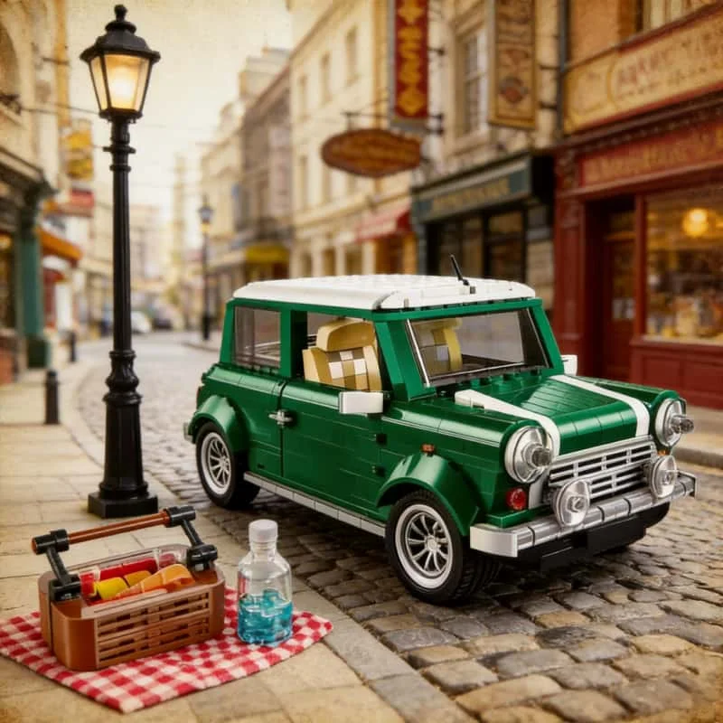 

Новинка 2026: Креативный конструктор «Классический автомобиль Cooper» для кемпинга и вечеринок, развивающая игрушка для взрослых, сделай сам, на Рождество
