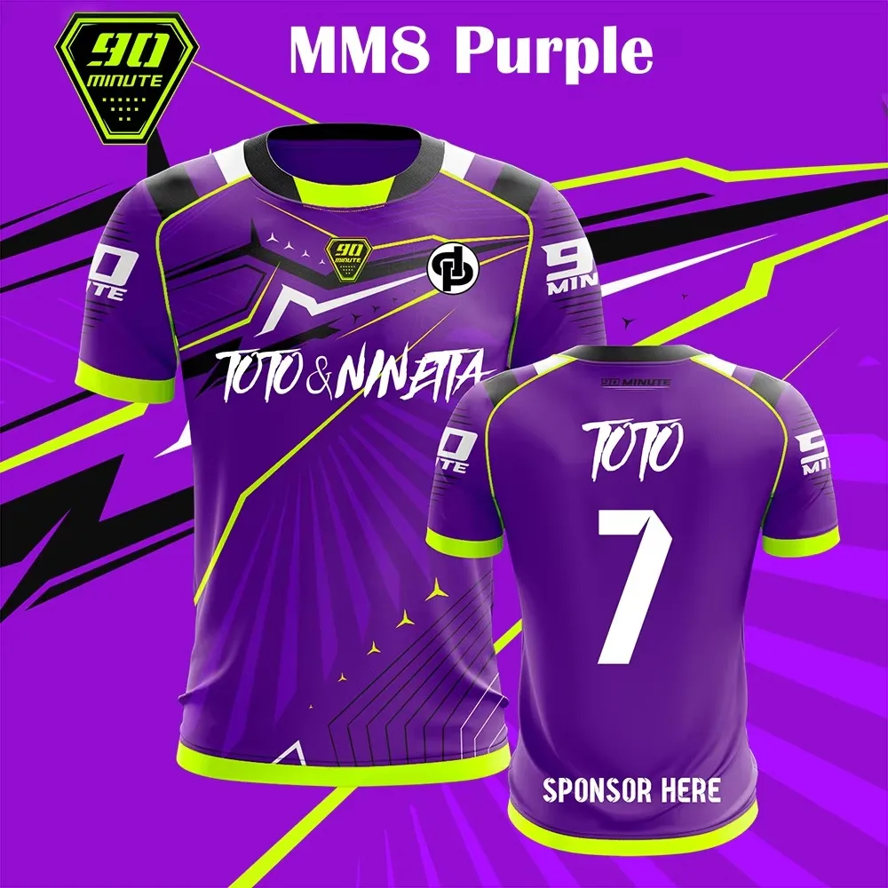 Summer New 90 Minutes Series MM8 Jerseys Men's Football T-shirts Outdoor Sports Breathable Quick-drying Tops Custom O-neck Tees