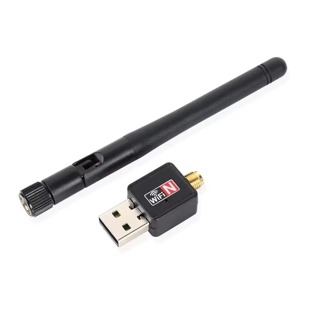 Adattatore WiFi Mini USB 150Mbps Antenna da 2,4 GHz USB 802.11n/g/b Scheda di rete wireless Ethernet USB dongle LAN PC Ricevitore WiFi