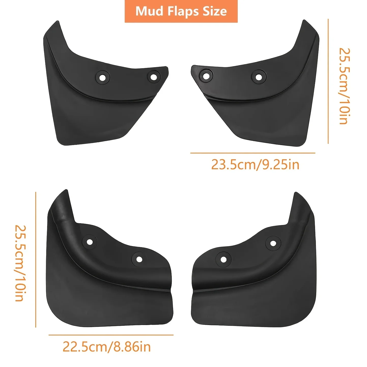 15Pcs Mud Flaps for Tesla Model Y 2020-2024 No-Drill Splash Guards Heavy Duty Front Rear Fender Guards with Rivets Tool