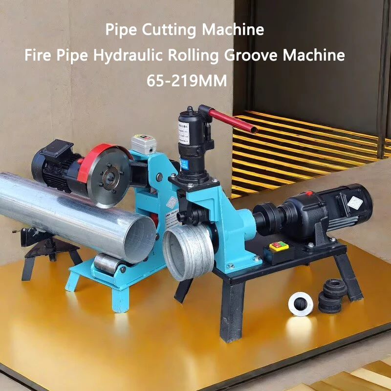 

Electric Pipe Cutting Machine Fire Pipe Hydraulic Rolling Groove Machine 65-219 Fire Pipeline Grooving Machine Iron Tube Cutter