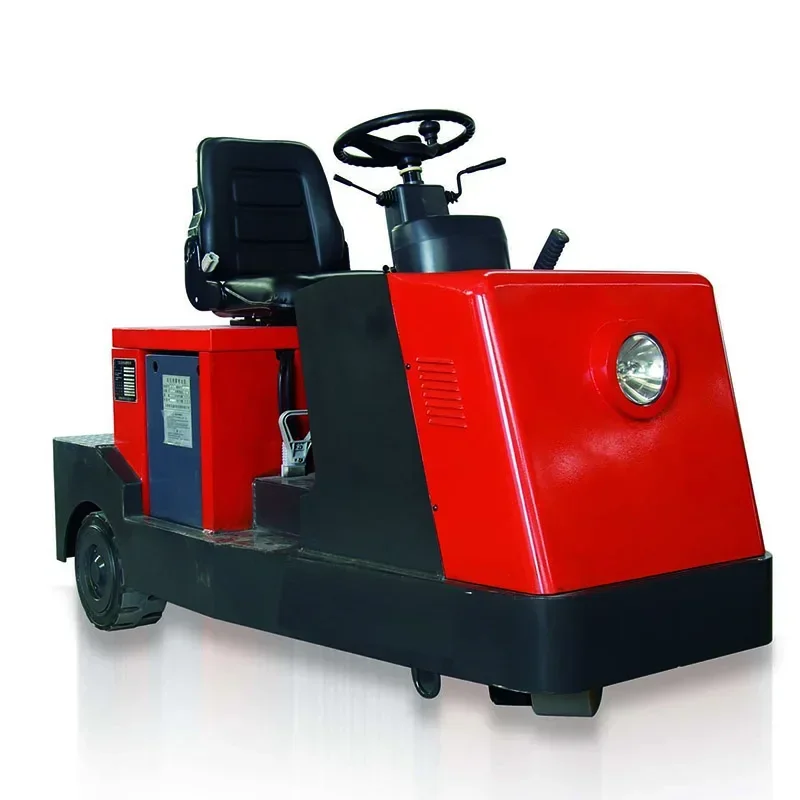 Approved 4 Ton 2 Wheels Electric Tow Tractor Baggage Towing Tractor