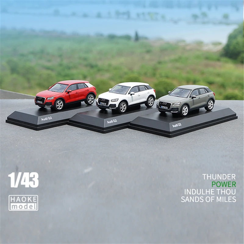 1/43 AUDI Q2 SUV Alloy Car Model Diecast Metal Toy Mini Vehicles Car Model Miniature Scale Simulation Collection Childrens Gifts