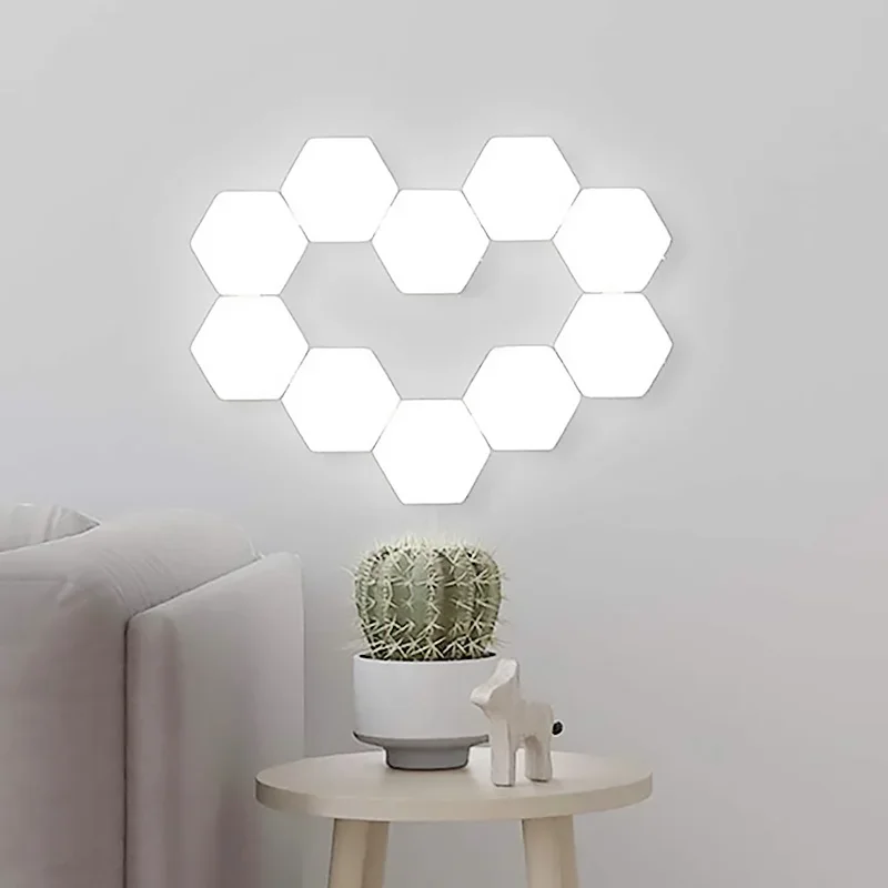 Quantum Lamp LED Panel Light Magnetic Hexagons Modular Touch Sensitive Sensor Creative LED Wall Panel Lights for DIY Decoration