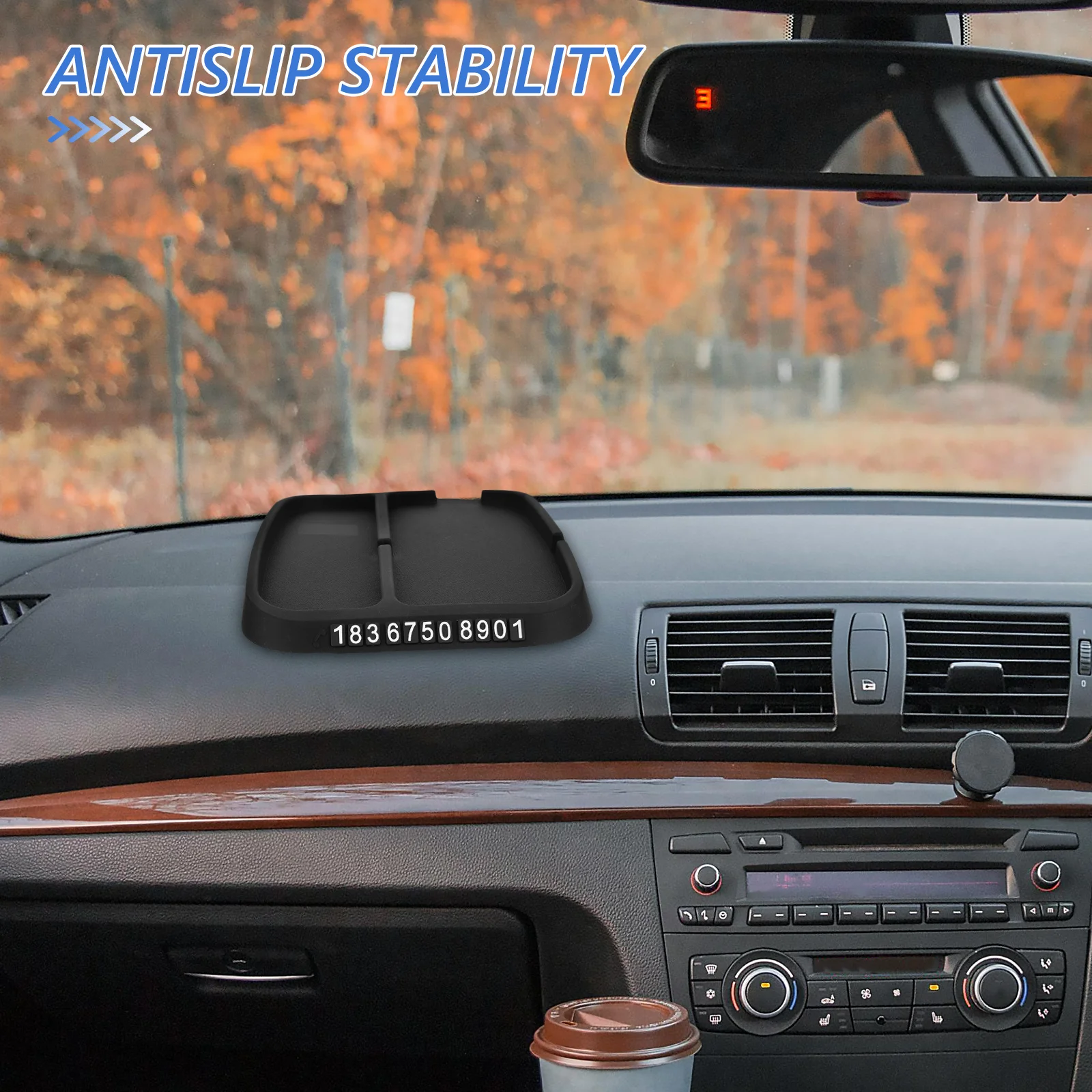 

Silicone Phone Holder Mat Anti-Slip Car Dashboard Pad For Gps Keys Sunglasses Universal Dash Accessory Non-Slip Grip