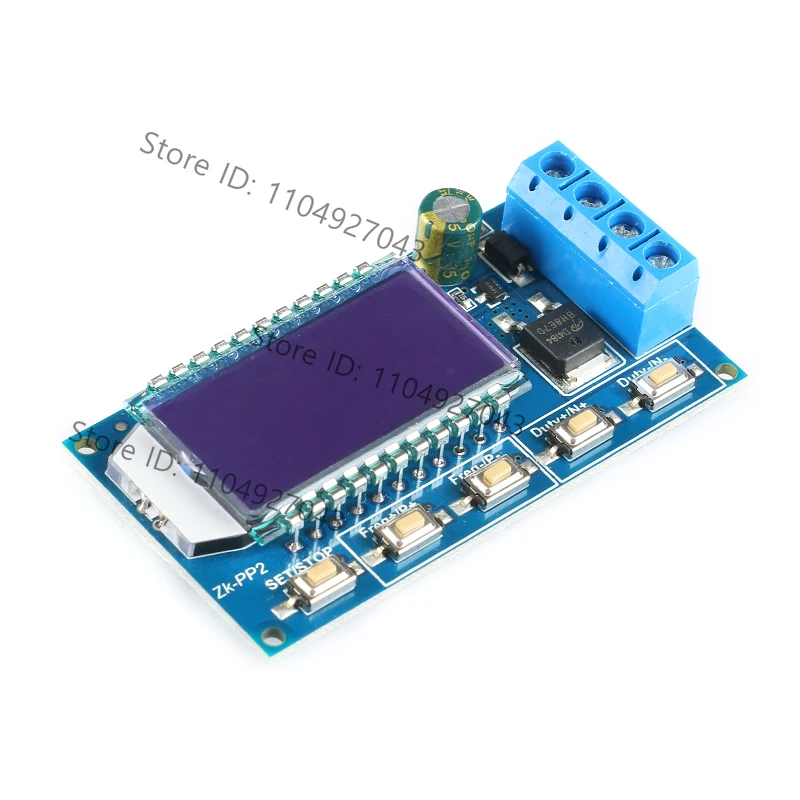 ZK-PP2K PWM Signal Generator 8A Driver Module for Motor/Lamp Dual Mode LCD PWM Pulse Frequency Duty Cycle Adjustable Module