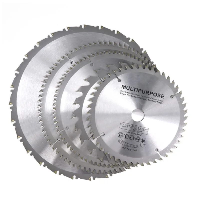 1pc Diameter 160 165 185 TCT Circular Saw Blade For Wood Plastic Acrylic Woodworking Saw Blade 24T 48 60T 80T Cutting Disc