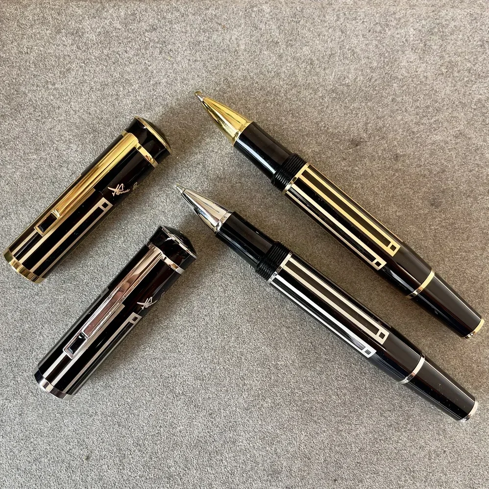 

2025 MB Relief Logo Great Writer Thomas Mann Rollerball Pen Black Fountain Ballpoint Pen