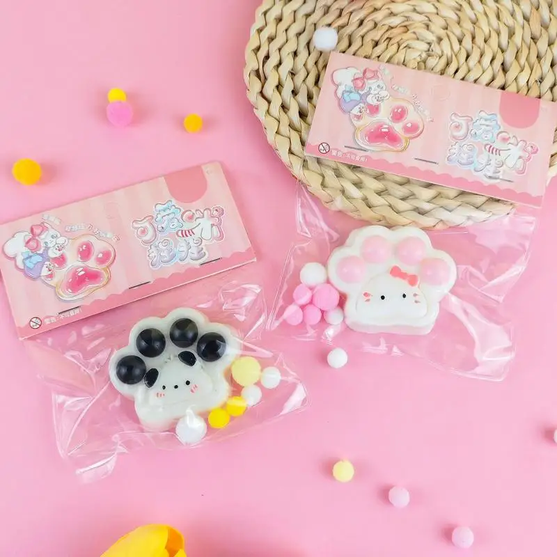 Cute Squeeze Cat Paw Toy Safe Multi-Functional Goodie Bag Stuffers Slow Rebound Anti Stress Sensory Toys Gift for Adults Kids