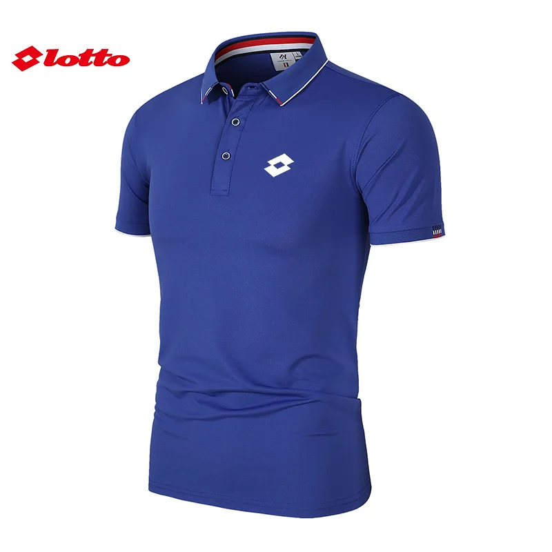 Embroidery LOTTO Men's Hot Selling Polo Shirt Summer New Business Leisure High-Quality Lapel Breathable Polo Shirt for Men