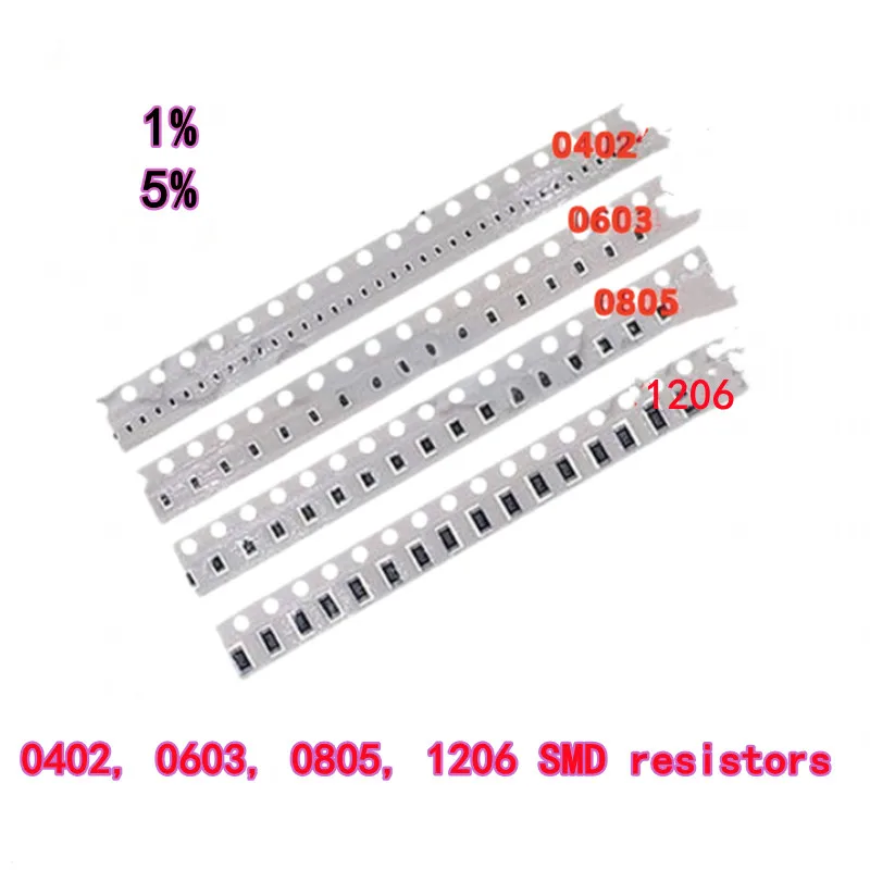 100 Stück 0402 0603 0805 1206 SMD-Widerstände 5 % Toleranz 13 K 15 K 16 K 18 K 20 K 22 K
