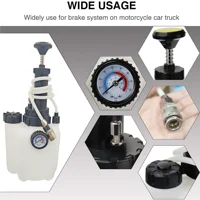 Purgador de aceite de freno Manual de 3L, pantalla de voltaje, purgador de freno Manual de coche, cambiador de aceite de líquido, sistema de purga de embrague para coche y motocicleta